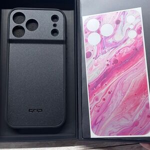 dbrand Grip Case Matte Black iPhone 17 Pro Max Cotton Candy Skin New Open Box